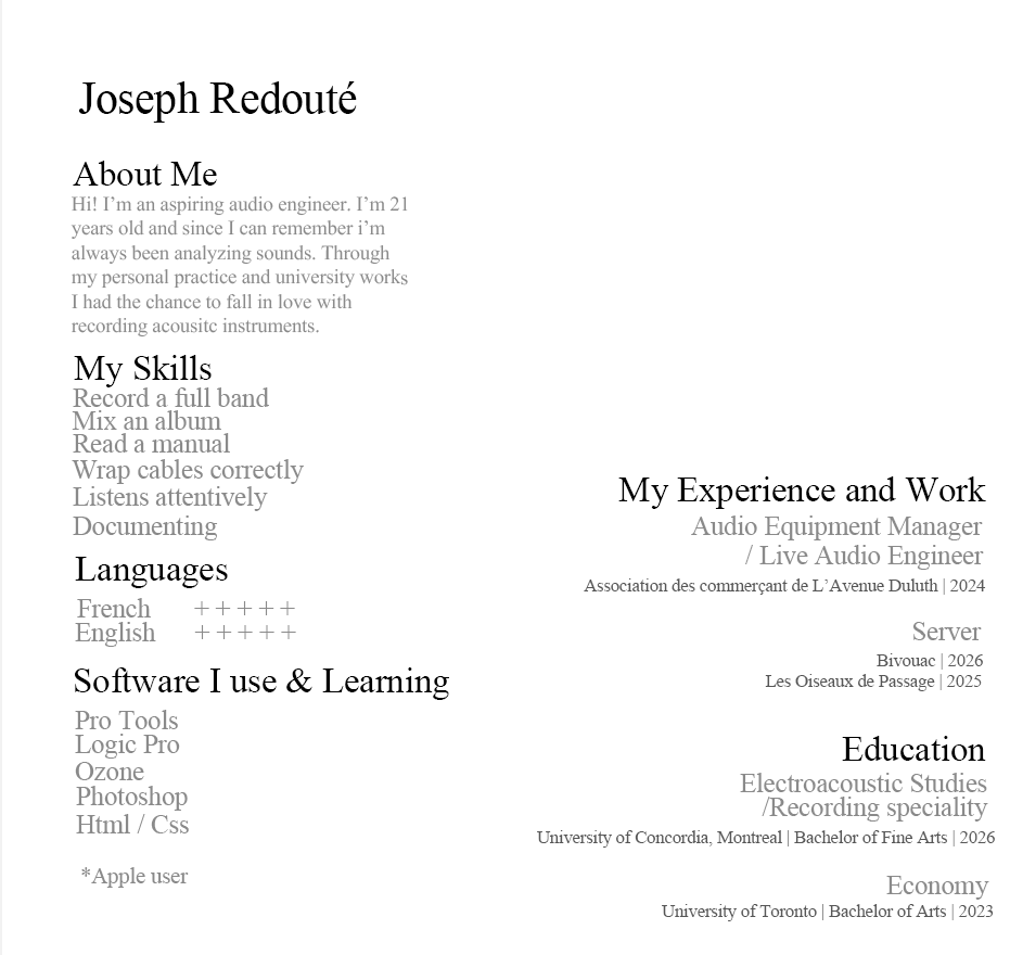 CV